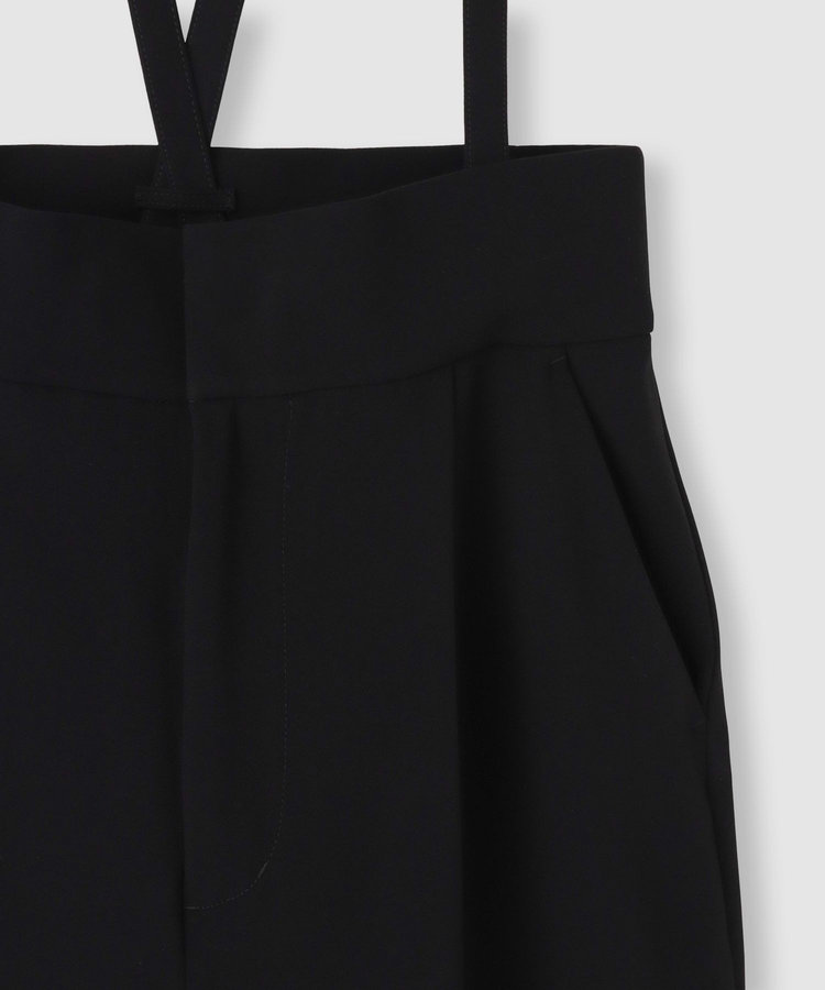 LOULOU WILLOUGHBY ◇【LOULOU WILLOUGHBY】トリアセダブルクロスサス付パンツ ブラック (95)