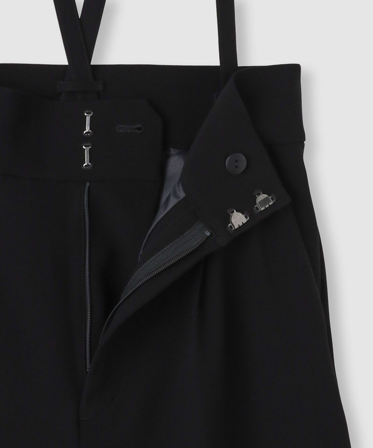 LOULOU WILLOUGHBY ◇【LOULOU WILLOUGHBY】トリアセダブルクロスサス付パンツ ブラック (95)