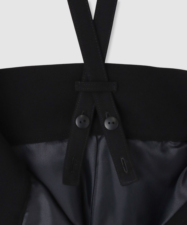 LOULOU WILLOUGHBY ◇【LOULOU WILLOUGHBY】トリアセダブルクロスサス付パンツ ブラック (95)