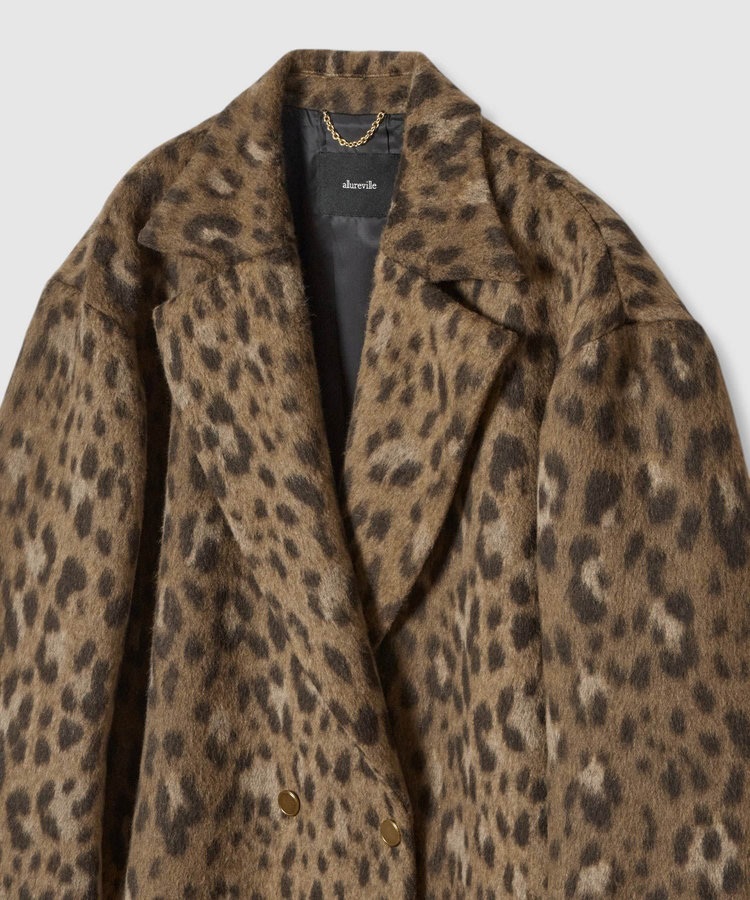 allureville MILIORレオパードコート ブラウン (81)