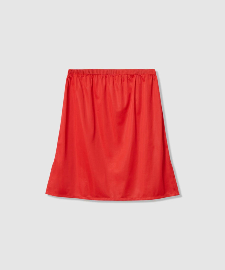 allureville ソウバリシアーコンビプリーツスカート レッド (43)