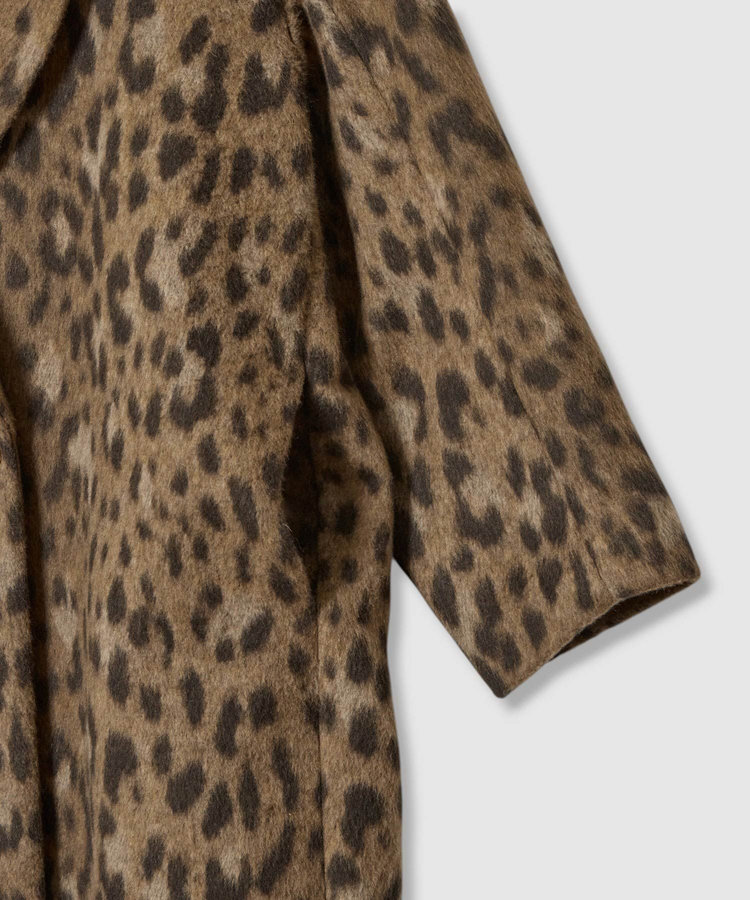 allureville MILIORレオパードコート ブラウン (81)