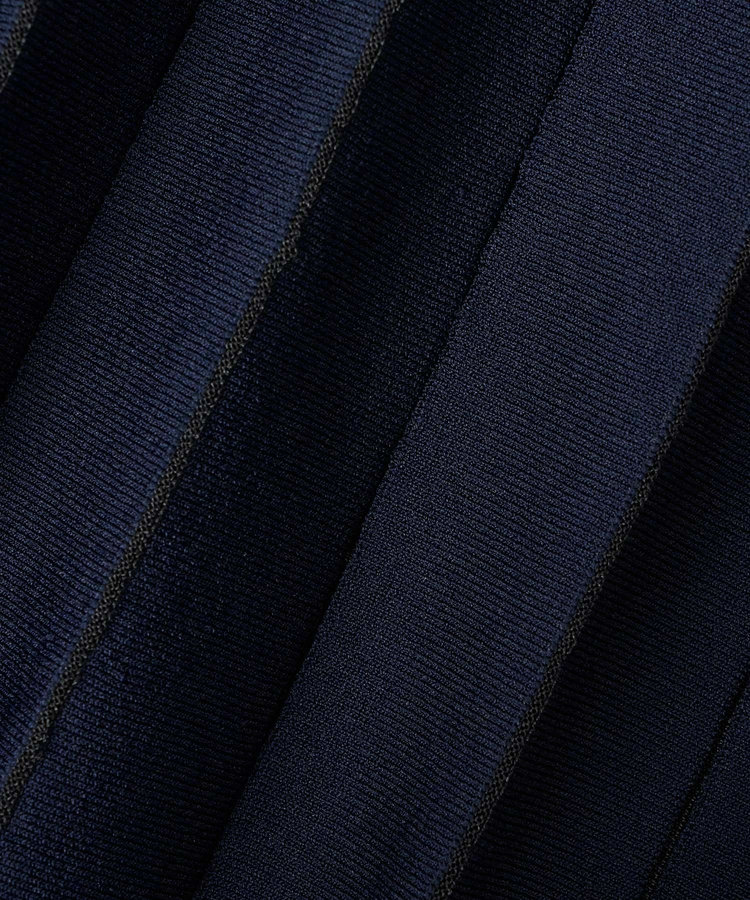 allureville ソウバリシアーコンビプリーツスカート ネイビー (65)