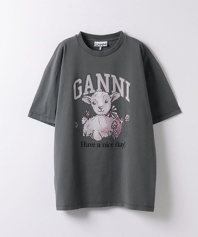 buying 【GANNI(ガニー)】 LAMB TSHIRT ブラック系 (98)