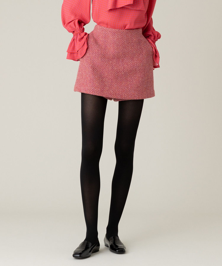 LOULOU WILLOUGHBY 【LOULOU WILLOUGHBY】MAGEE ヘリンボンスカンツ ピンク (41)