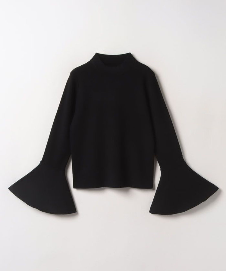 LOULOU WILLOUGHBY 【LOULOU WILLOUGHBY】トランペットカフプルオーバー ブラック (95)