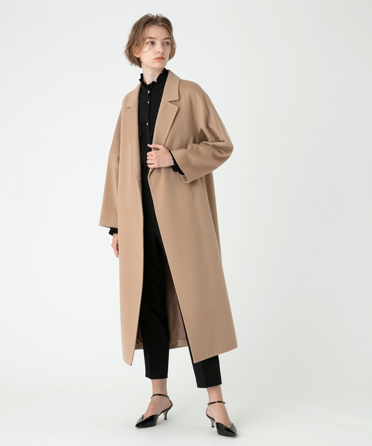 allureville カシミヤビーバーコート ベージュ (11)