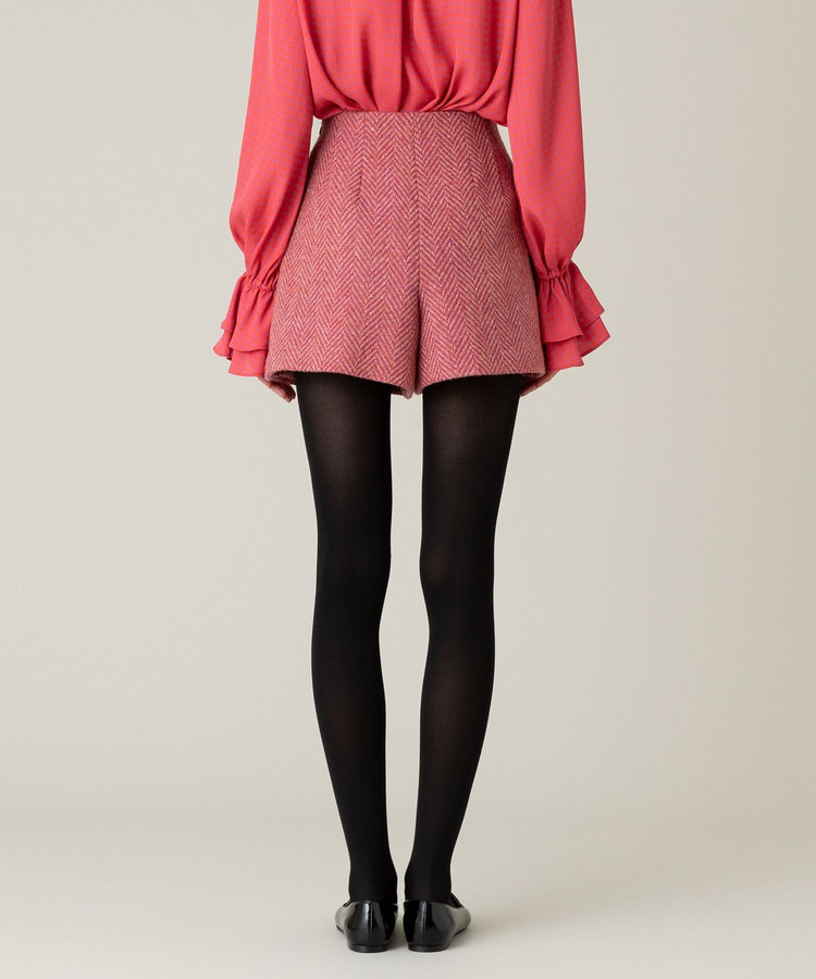 LOULOU WILLOUGHBY 【LOULOU WILLOUGHBY】MAGEE ヘリンボンスカンツ ピンク (41)