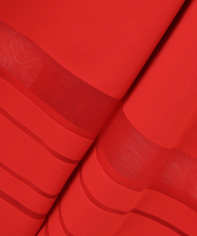 allureville ◇ ウエストマークリブワンピース レッド (43)