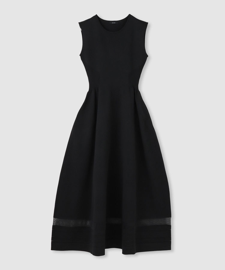 allureville ◇ ウエストマークリブワンピース ブラック (95)