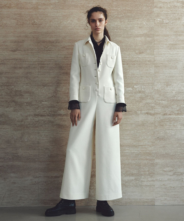 新品LOULOU Wiloughby M フォーマルにも LOULOU WILLOUGHBY 】ツイードオールインワン|allureville OFFICIAL