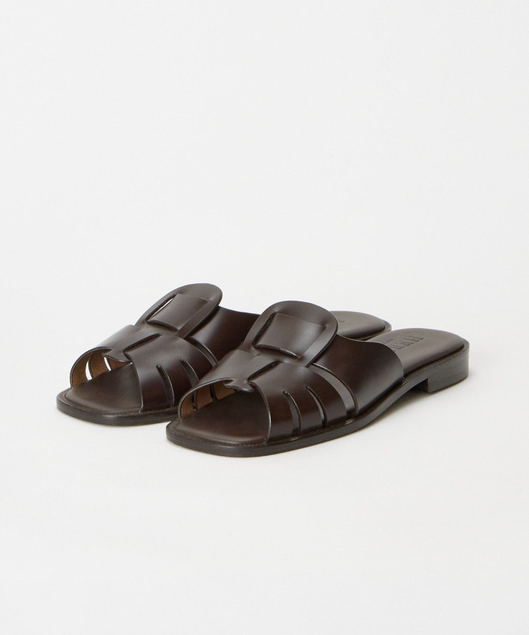 buying 【HEREU(ヘリュー)】 ANCORA SLIDE SANDAL ダークブラウン (82)