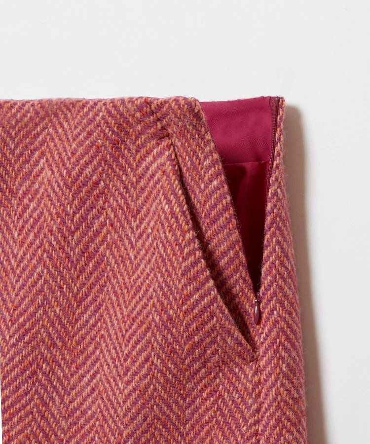 LOULOU WILLOUGHBY 【LOULOU WILLOUGHBY】MAGEE ヘリンボンスカンツ ピンク (41)