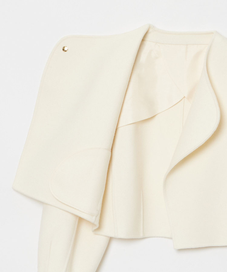 LOULOU WILLOUGHBY 【LOULOU WILLOUGHBY】シャルムビーバーリバージャケット オフホワイト (02)