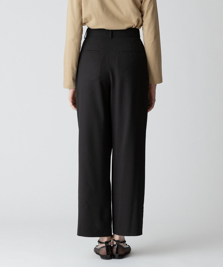 allureville 【セットアップ対応可能】トロピカルアシメタックパンツ ブラック (95)