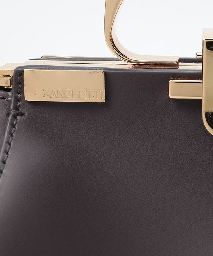 buying 【ZANCHETTI(ザンケッティ)】 AMLETO MINI ハンドバッグ グレー (92)