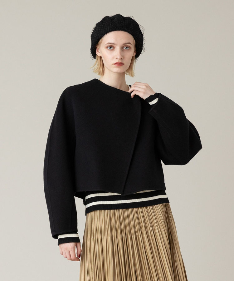 LOULOU WILLOUGHBY 【LOULOU WILLOUGHBY】シャルムビーバーリバージャケット ブラック (95)