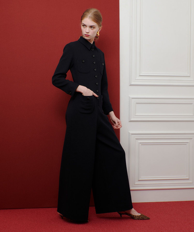 新品LOULOU Wiloughby M フォーマルにも LOULOU WILLOUGHBY 】ツイードオールインワン|allureville OFFICIAL