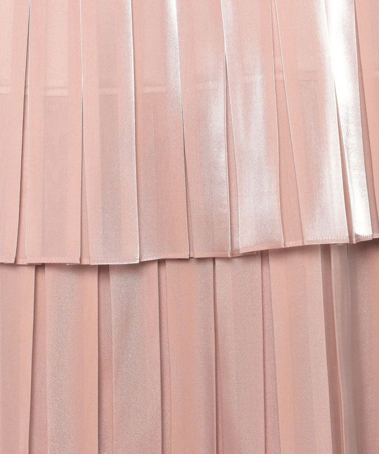 LOULOU WILLOUGHBY 【LOULOU WILLOUGHBY】シャイニーサテンプリーツスカート ベージュ (11)