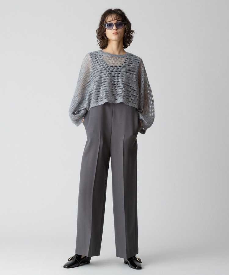 allureville ドライモヘヤメッシュプルオーバー ライトグレー (91)