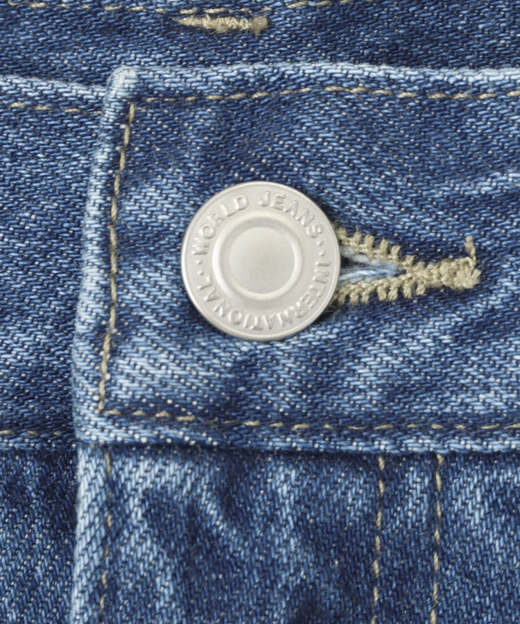 allureville デニムテーパードパンツ ブルー (61)