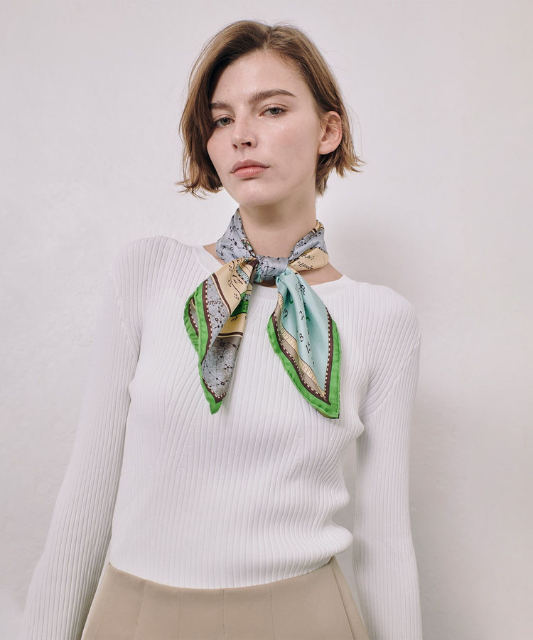 allureville リブキリカエデザインプルオーバー オフホワイト (02)