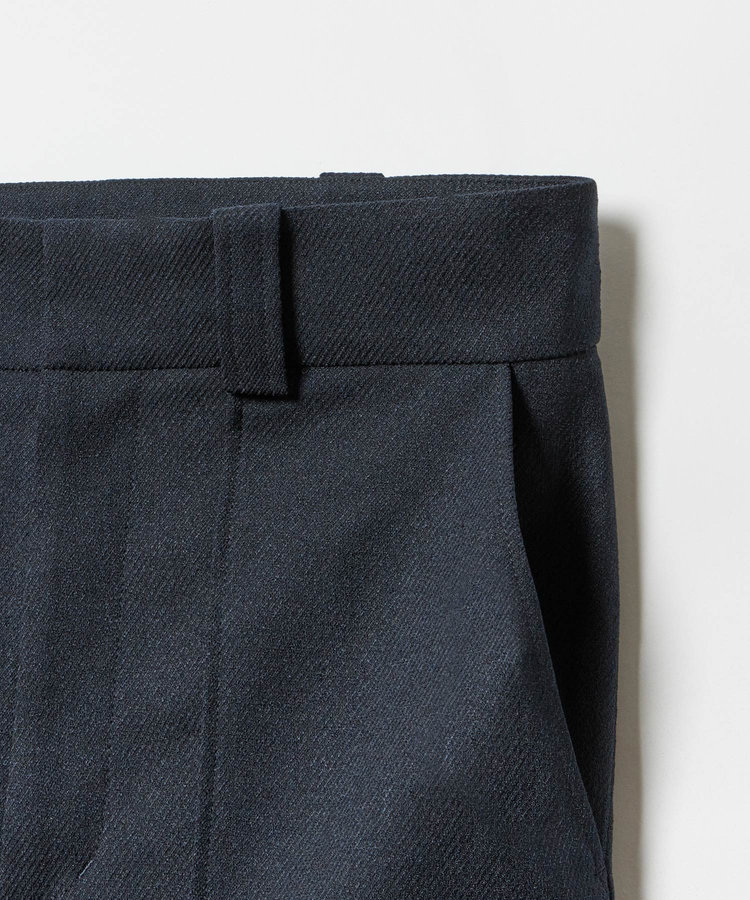 allureville 【セットアップ対応可能】麻調カルゼワイドパンツ ネイビー (65)