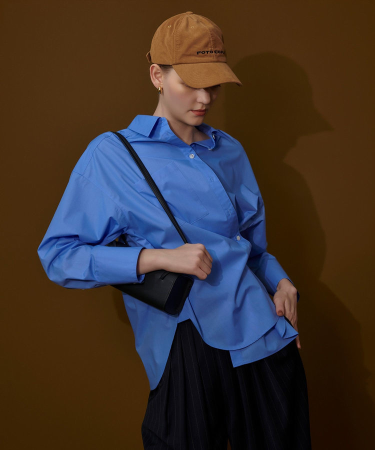 allureville カシュクール2WAYシャツ ブルー (61)