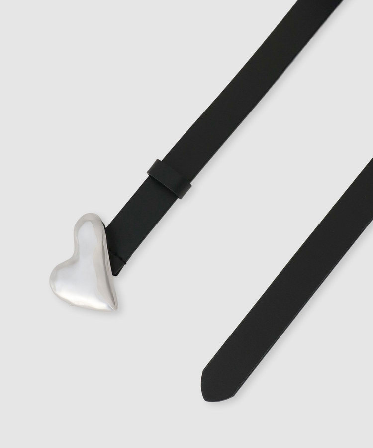 allureville ハートバックルアジャストベルト ブラック (95)