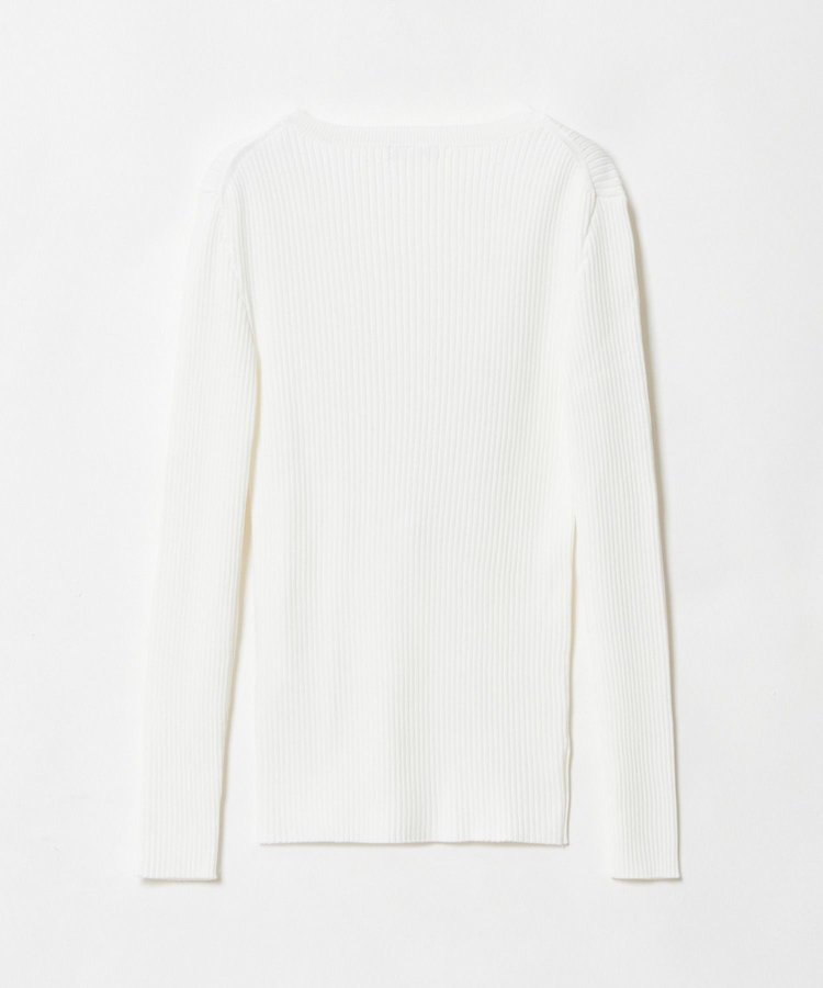 allureville リブキリカエデザインプルオーバー オフホワイト (02)