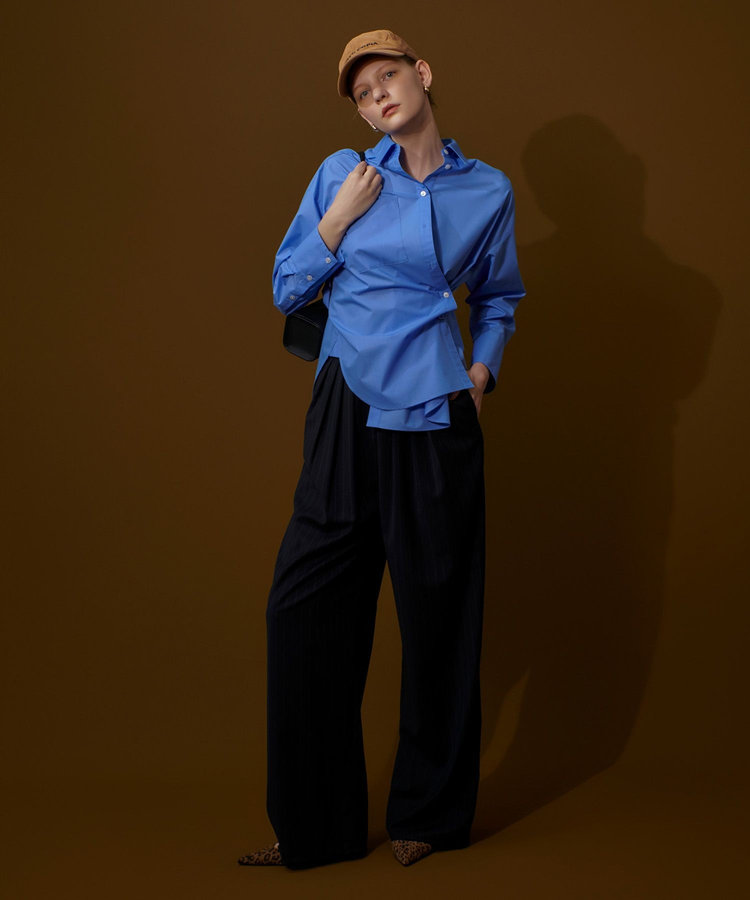 allureville カシュクール2WAYシャツ ブルー (61)