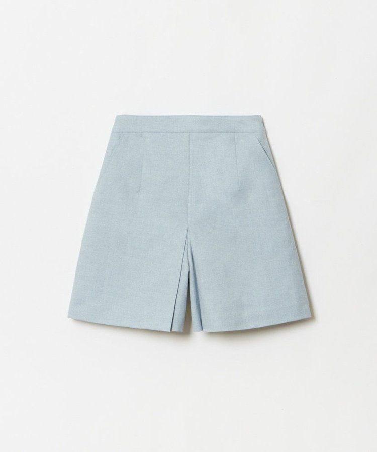 allureville 【セットアップ対応可能】リネンコンシャークスキンショートパンツ サックス (63)
