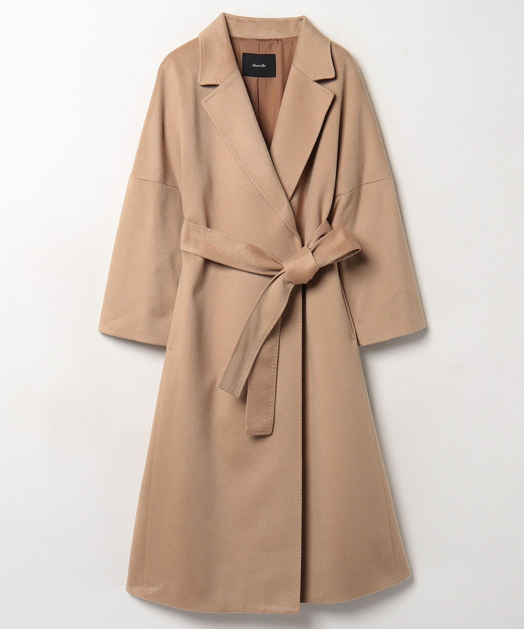 allureville カシミヤビーバーコート ベージュ (11)