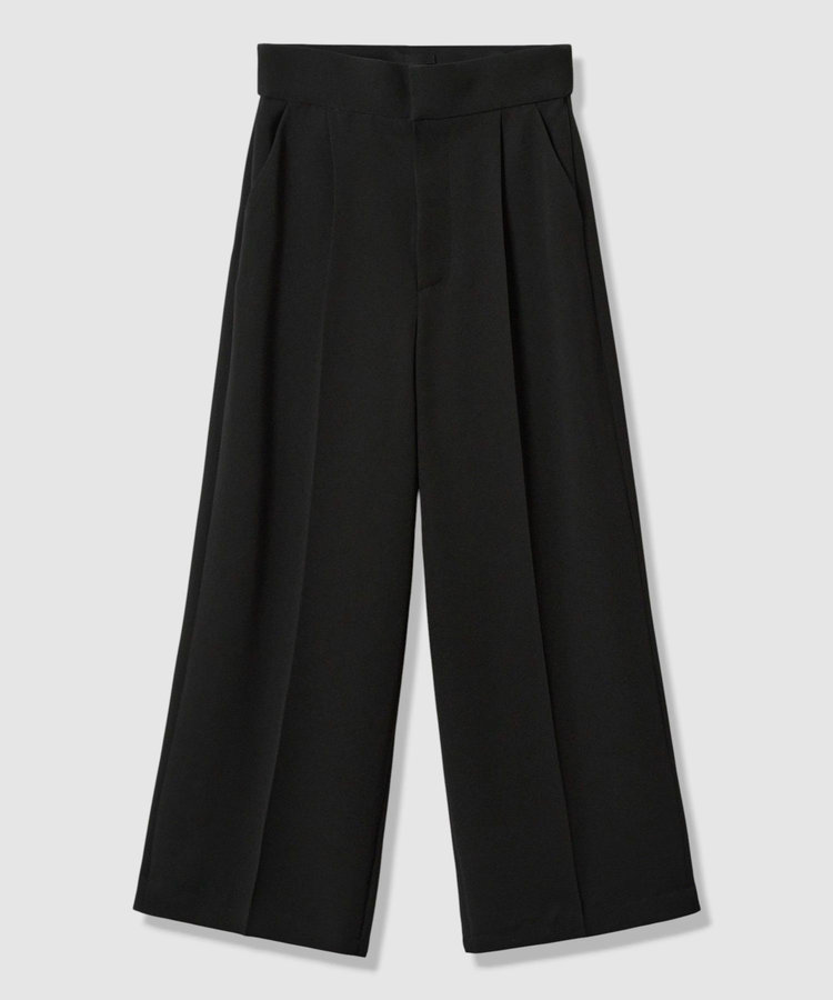 LOULOU WILLOUGHBY 【LOULOU WILLOUGHBY】ダブルクロスハイウエストサロペットパンツ ブラック (95)