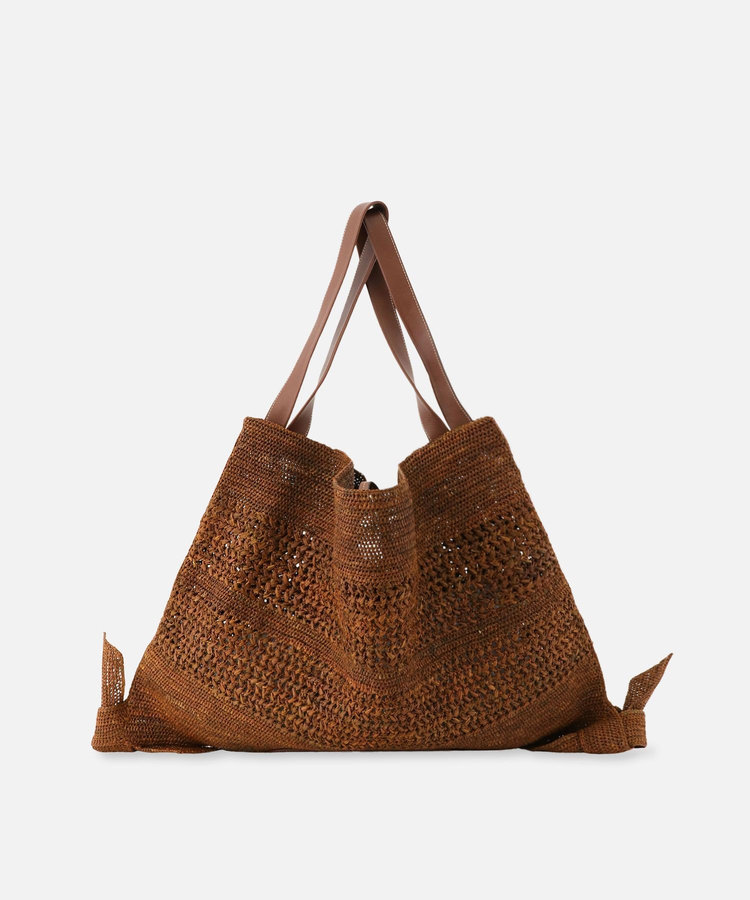 buying 【HEREU(ヘリュー)】 CADOR RAFIA トートバッグ ブラウン (81)